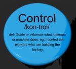 Control Definition Button Stock Photo