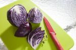 Purple Cabbage For Cooking Stock Photo