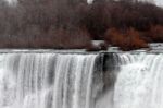 Beautiful Closeup Of The Niagara Waterfall Stock Photo