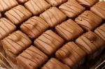 Chocolate Pralines Close-up Stock Photo