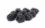 Blackberry Isolated On The White Background Stock Photo