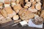 Fresh Assortment Of Baked Bread Varieties Stock Photo