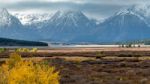 Autumn In The Grand Tetons Stock Photo