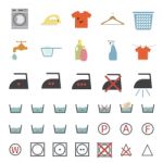 Laundry And Washing Icon Stock Photo