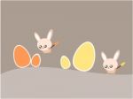 Easter Egg And Rabbit Illustration Stock Photo