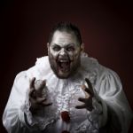 Scary Evil Clown Stock Photo