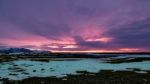 Dawn Breaking Near Jokulsarlon Stock Photo