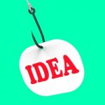 Idea On Hook Shows Innovations And Creativity Stock Photo