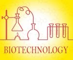 Biotechnology Research Shows Scientist Equipment And Microbiolog Stock Photo