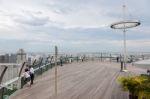 Singapore - February 3 : View From The Observation Deck Skypark Stock Photo