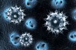 Virus 3d Image Stock Photo