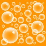 Orange Bubbles Stock Photo