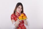 Cheongsam Dress Stock Photo