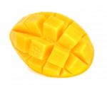 Yellow Mango Isolated On The White Background Stock Photo