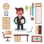 Busy Businessman Stock Photo