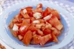 Portuguese Tomato Salad Stock Photo