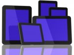 Group Of Tablet Computers Stock Photo