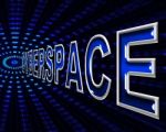 Cyberspace Internet Represents World Wide Web And Digital Stock Photo