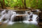 Deep Forest Waterfall Stock Photo