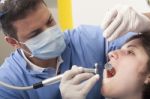 Dental Cleaning Close-up Stock Photo