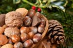 Christmas Nuts Stock Photo