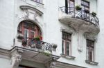 Detail Of A Baroque Building In Vienna Stock Photo