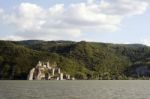 Old Ruined Golubac Fortress Stock Photo