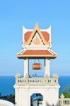 Campanile Of Thai Temple Stock Photo