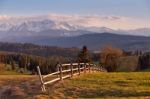 Spring Countryside In Tatras Mountains Stock Photo