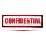 Confidential Stamp Stock Photo