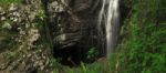 Natural Bridge Waterfall Stock Photo