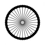 Bicycle Wheel  Illustration Stock Photo