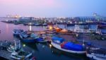 Port Of Tanjung Mas Semarang Stock Photo