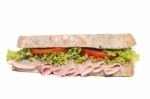 Sandwich With Ham Stock Photo