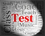 Test Word Shows Exams Assessment And Assess Stock Photo