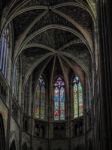 Interior View Of The Cathedral Of St Andrew In Bordeaux Stock Photo