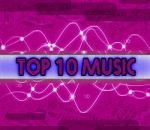 Music Charts Shows Sound Tracks And Harmony Stock Photo