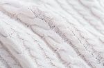 White Knit Soft Fabric Stock Photo