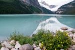 View Of Lake Louise Stock Photo