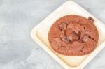 Homemade Fresh Chocolate Cookies With Chocolate Chips Stock Photo