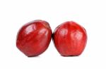 Pomerac, Malay Apple, Isolated On White Background Stock Photo