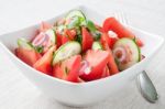 Tomato Salad Stock Photo