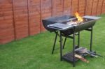 Outdoor Barbecue Grill Stock Photo