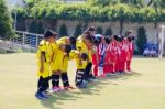 Bangkok, Thailand - Nov 2016: In The Nov 23, 2016. Youth Soccer Match, In Pieamsuwan Elementary School Stock Photo