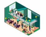 Illustration Of Info Graphic Interior  Room Concept Stock Photo