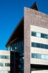 Partial View Of A New Building Cardiff Bay Stock Photo