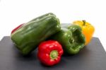 Colorful Bell Peppers Stock Photo