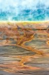 Grand Prismatic Spring Stock Photo