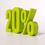 Percentage Sign, 20 Percent Stock Photo