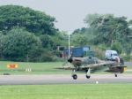 Hawker Hurricane Gzl P2921 Landing At Dunsfold Airfield Stock Photo